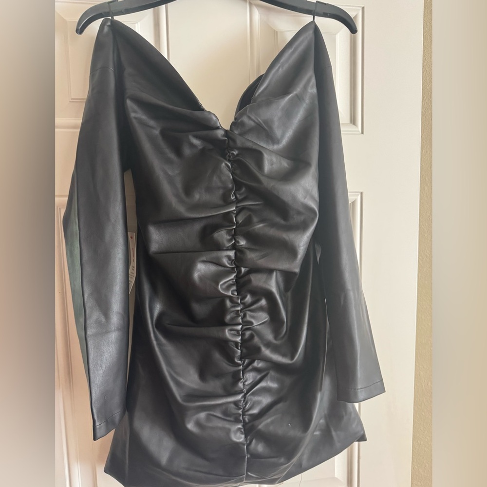 Bardot NWT Leather Dress - Picture 2 of 7